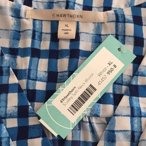 41Hawthorn, Shelley Split Neck Blouse, size XL